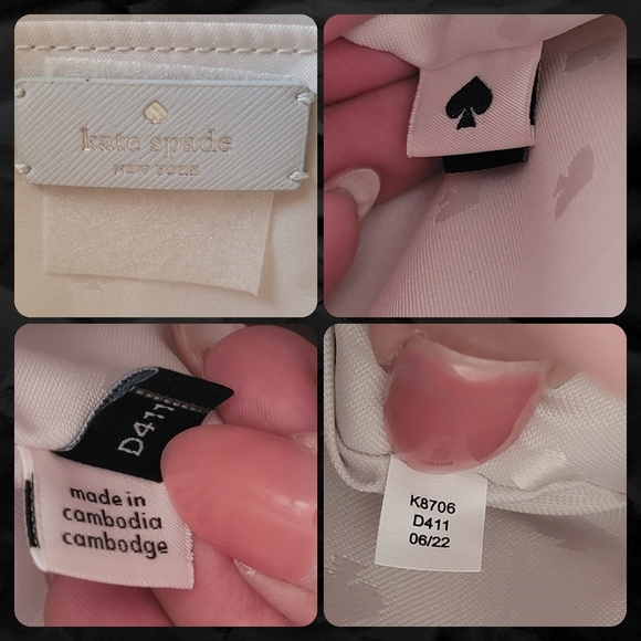 NWT Kate Spade K8706 Flash Glitter Tote Gray Saffiano Silver Glitter - Picture 14 of 16